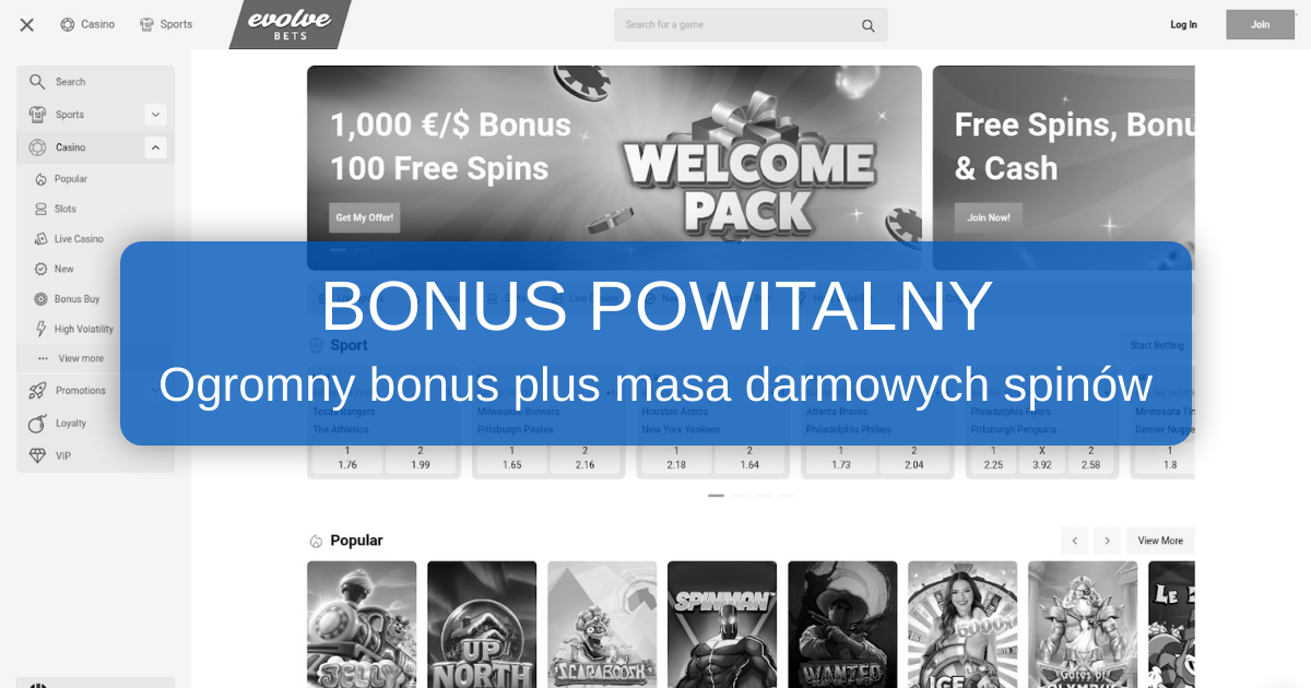 Evolve Bets Casino Polska Online | Zagraj Teraz
